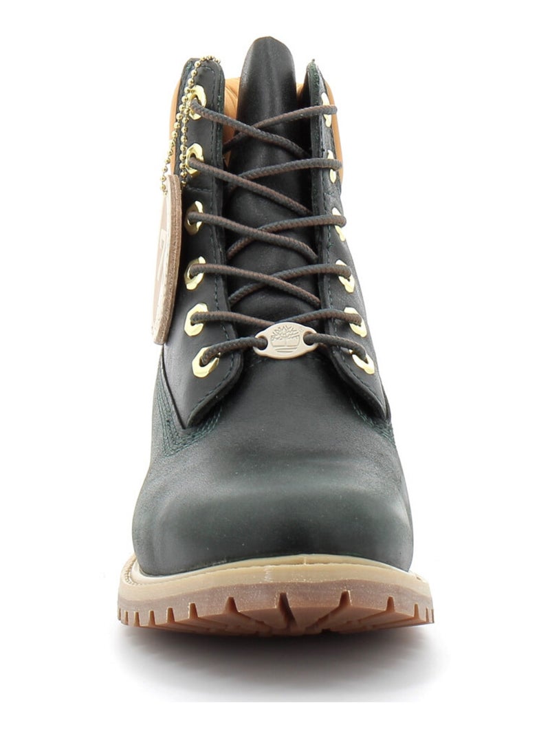 Boots en Cuir et Suede Timberland Kaki - Kiabi