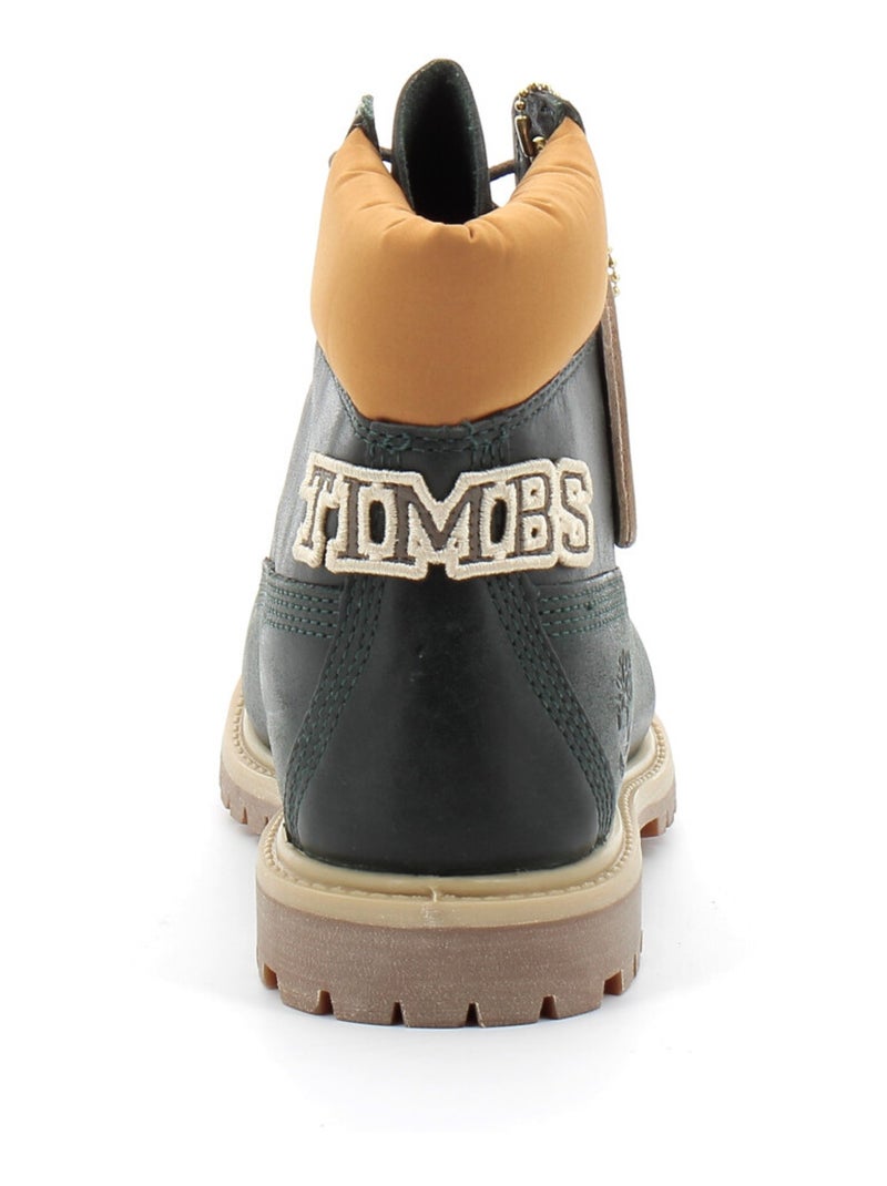 Boots en Cuir et Suede Timberland Kaki - Kiabi