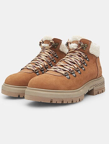 Boots en cuir nubuck et teddy weinbrenner bata