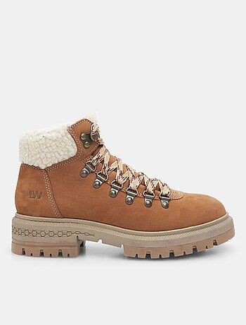 Boots en cuir nubuck et teddy Weinbrenner