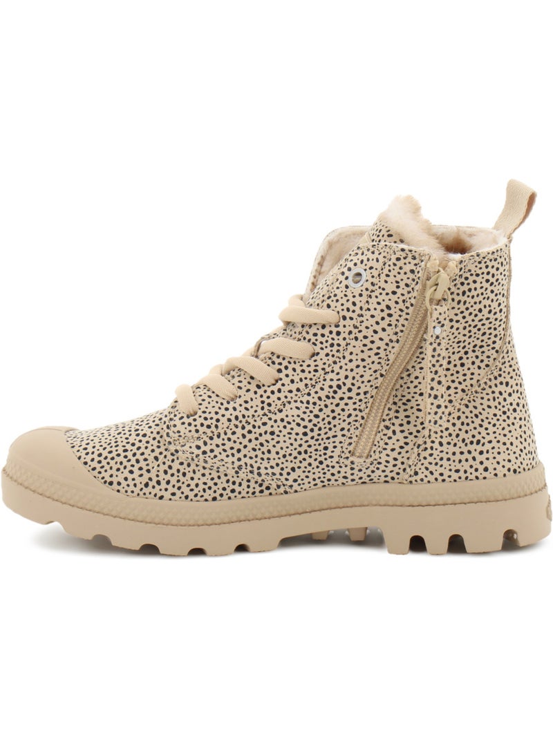 Boots en cuir palladium Beige - Kiabi
