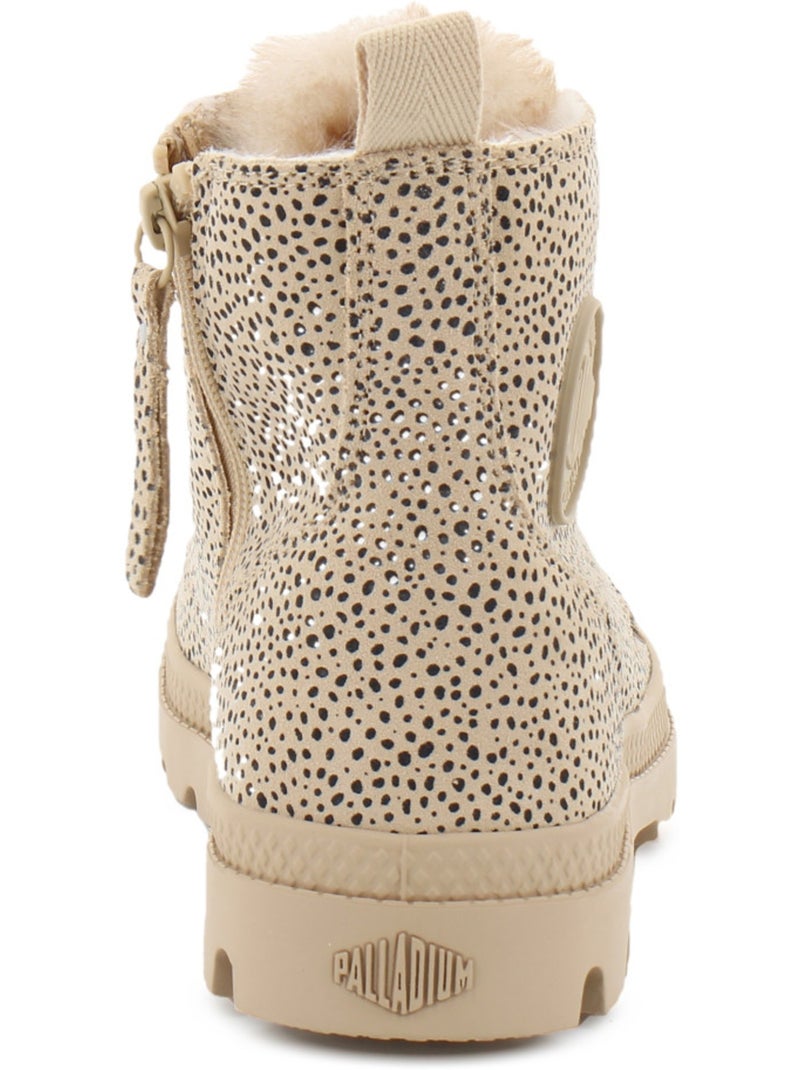 Boots en cuir palladium Beige - Kiabi