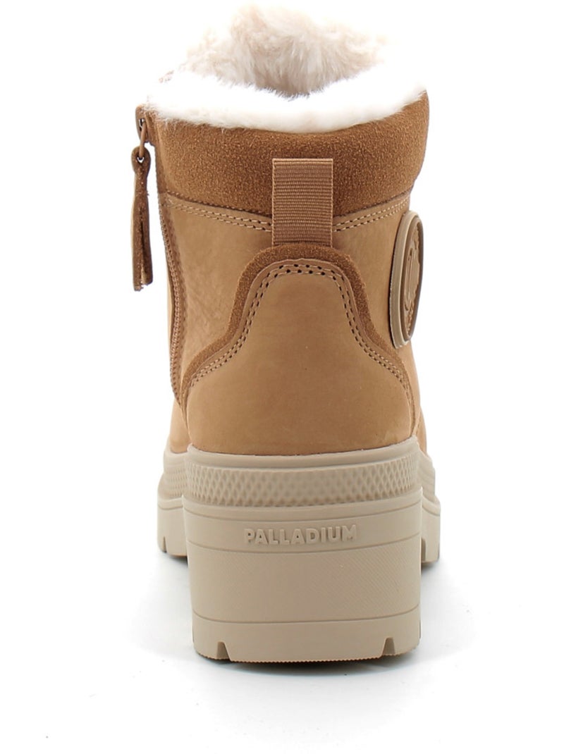 Boots en Cuir Palladium Marron - Kiabi