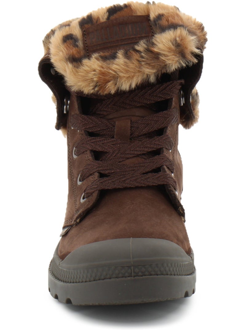 Boots en cuir palladium Marron - Kiabi