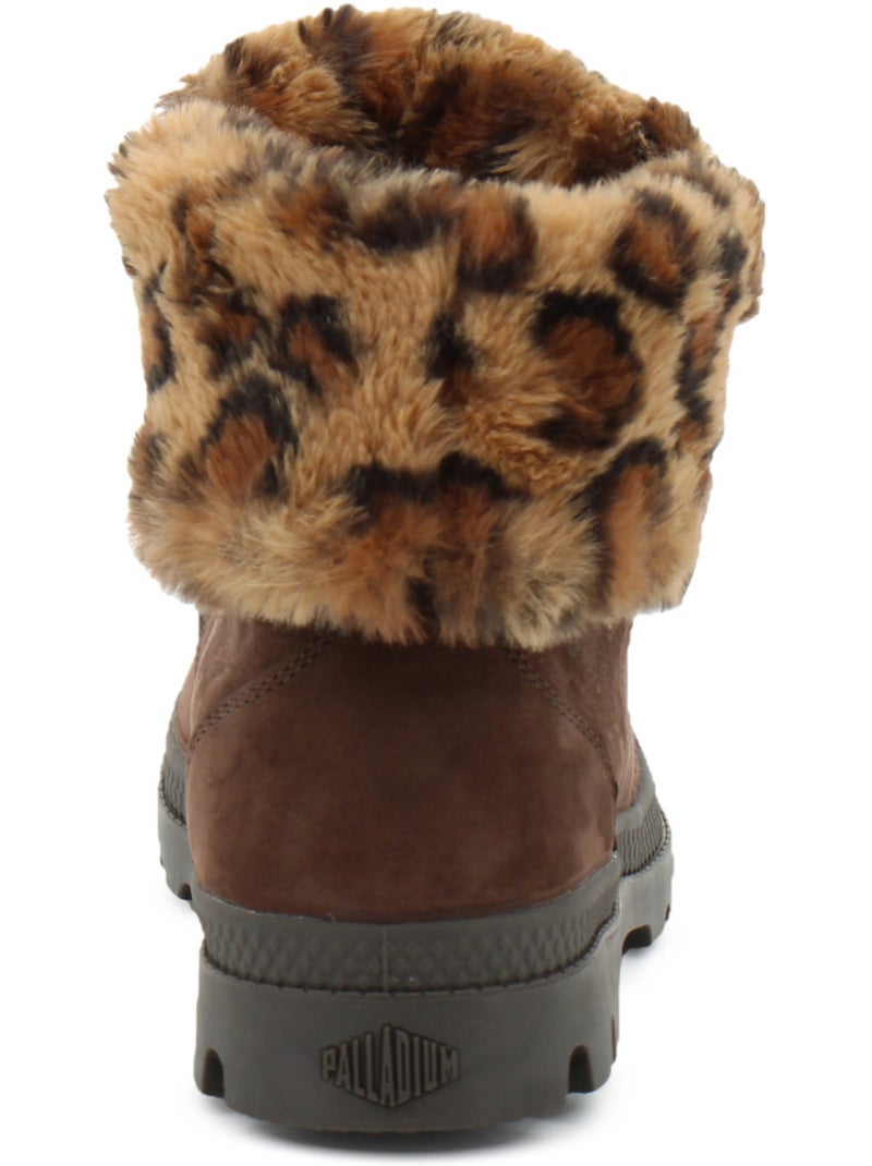 Boots en cuir palladium Marron - Kiabi