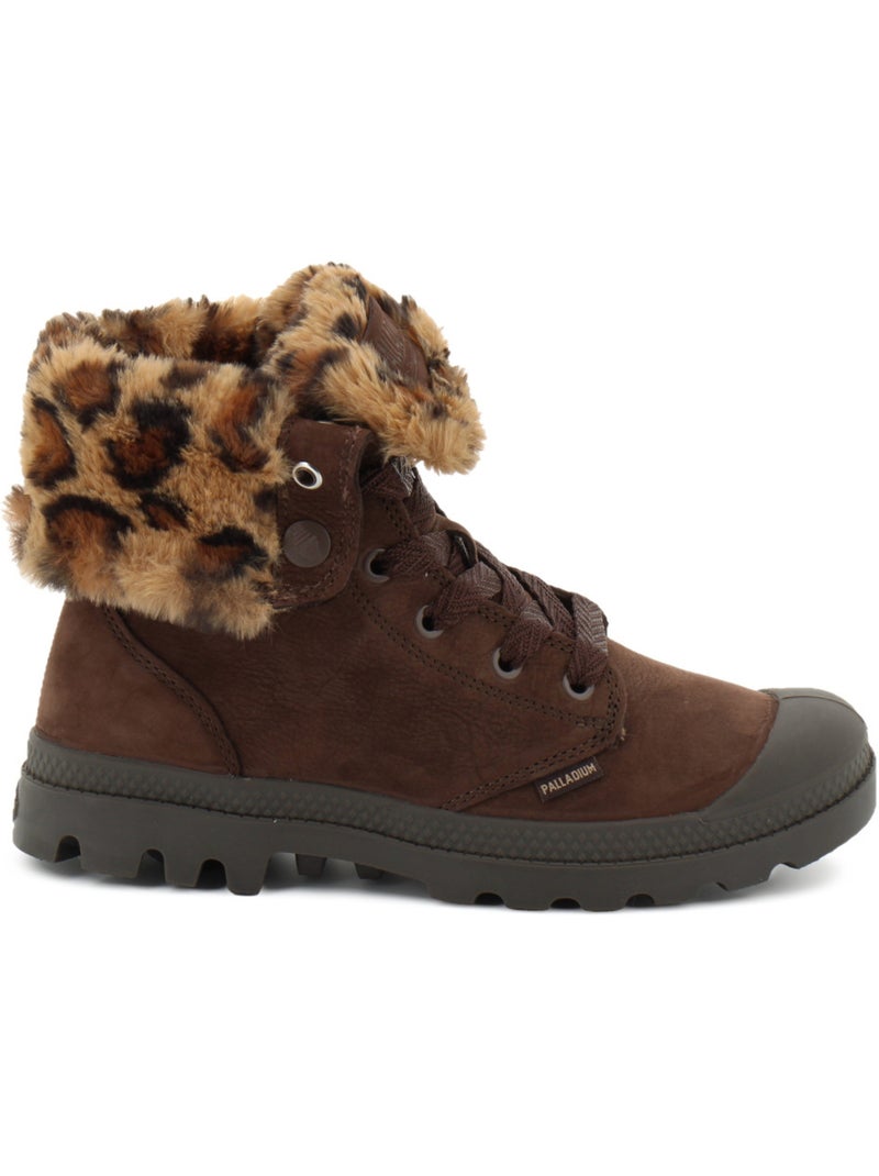 Boots en cuir palladium Marron - Kiabi
