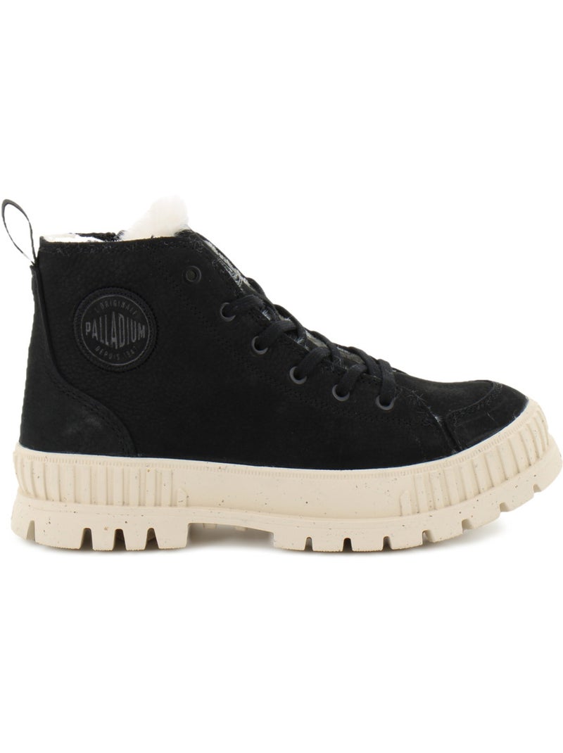 Boots en cuir palladium Noir - Kiabi