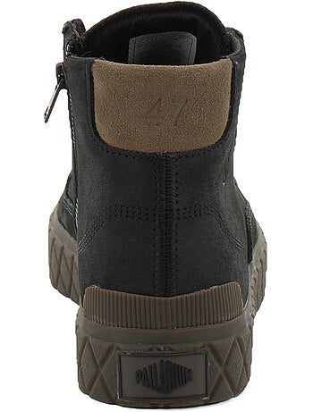 Boots en cuir palladium