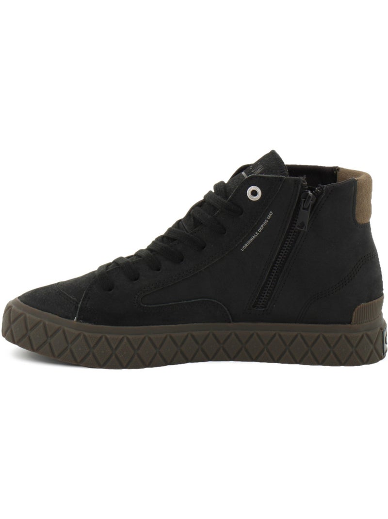 Boots en cuir palladium Noir - Kiabi