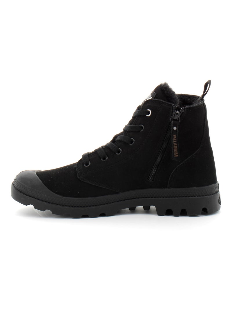 Boots en Cuir Palladium Noir - Kiabi