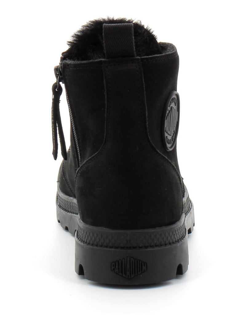 Boots en Cuir Palladium Noir - Kiabi