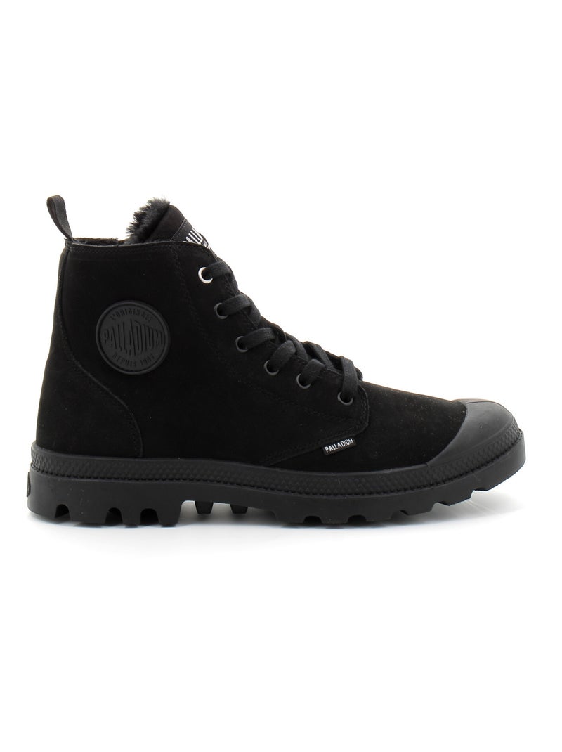 Boots en Cuir Palladium Noir - Kiabi