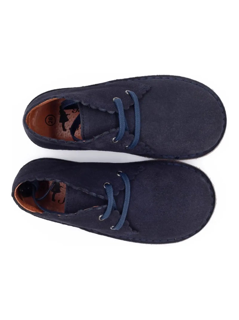 Boots en Daim à Lacet - Boni Babe Bleu marine - Kiabi