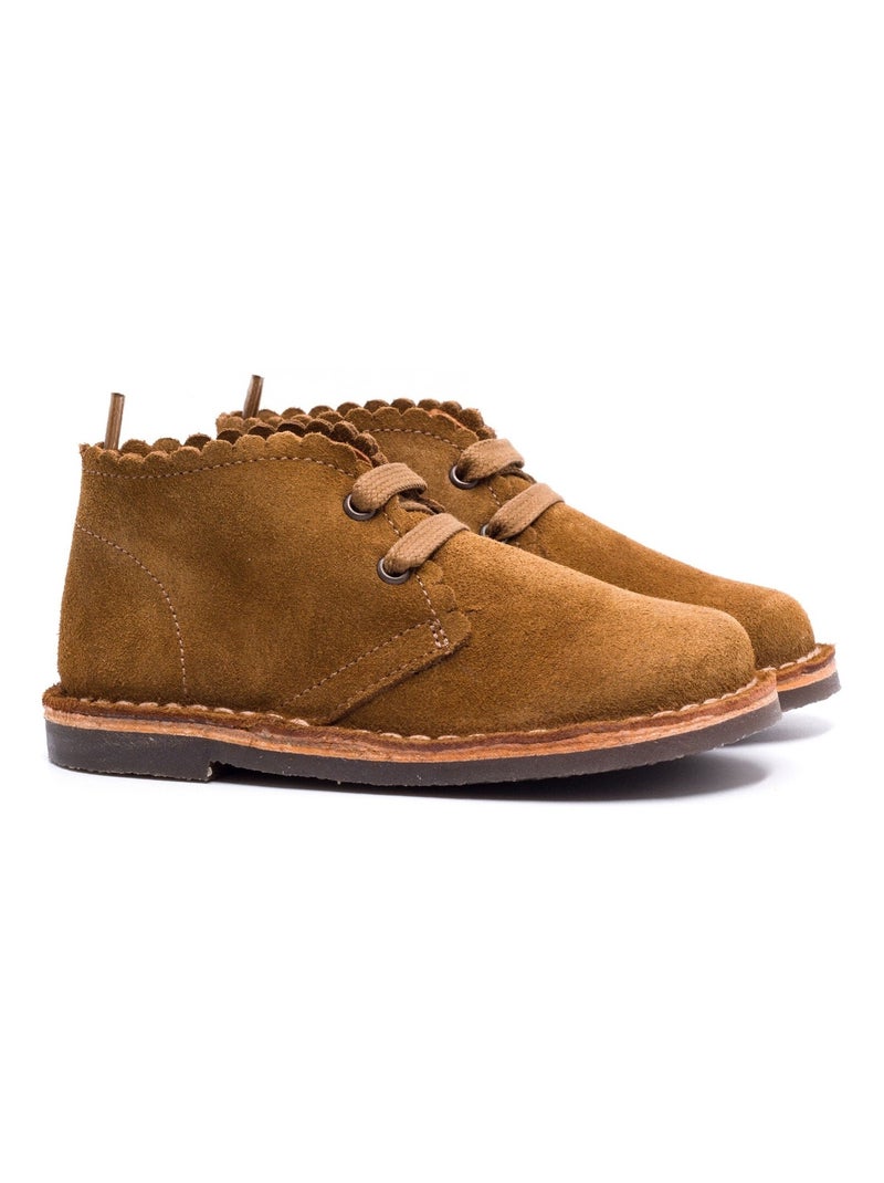 Boots en Daim à Lacet - Boni Babe Marron chocolat - Kiabi
