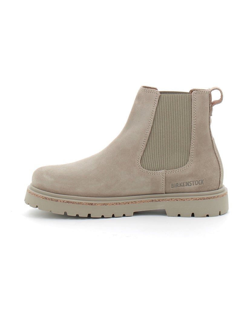 Boots en Daim et Liege Birkenstock Beige - Kiabi