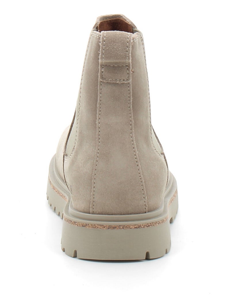 Boots en Daim et Liege Birkenstock Beige - Kiabi