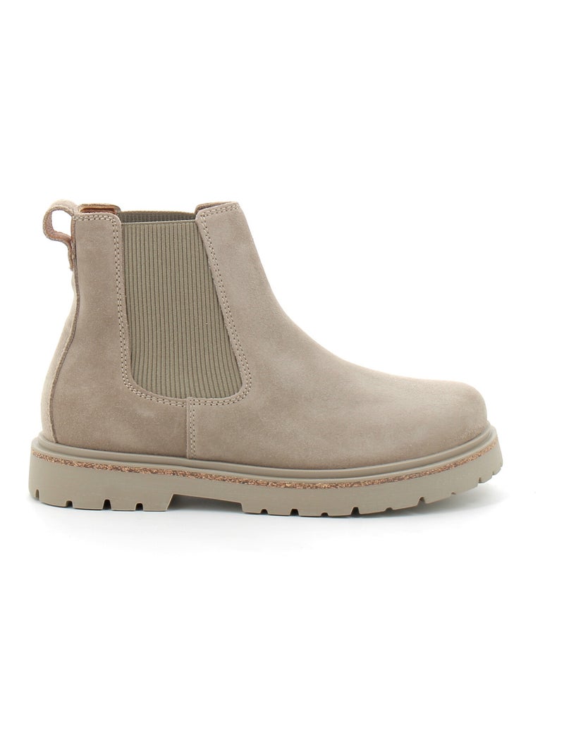 Boots en Daim et Liege Birkenstock Beige - Kiabi