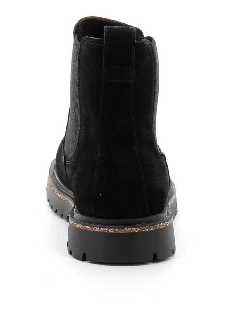 Boots en Daim et Liege Birkenstock Noir - Kiabi