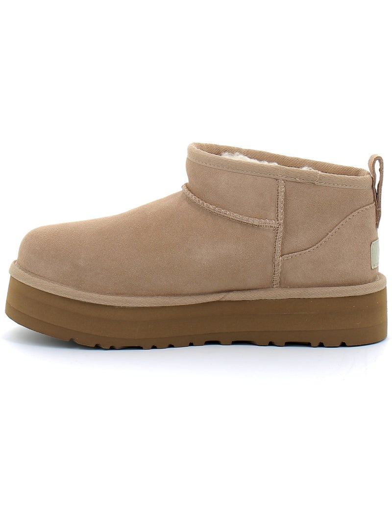 Boots en Mouton ugg Beige - Kiabi