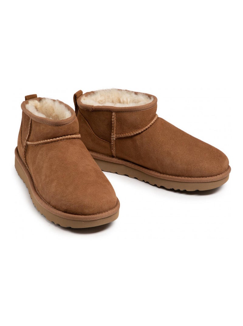 Boots en Mouton ugg Marron - Kiabi