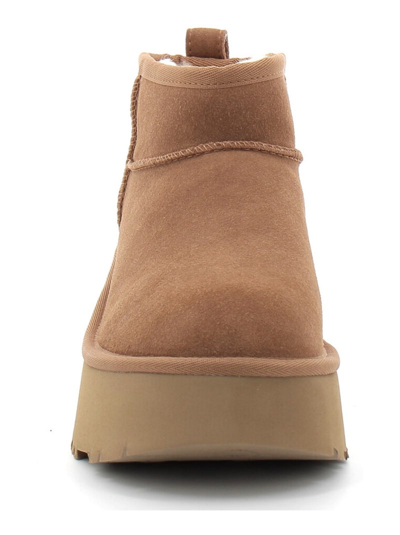 Boots en Mouton ugg Marron - Kiabi