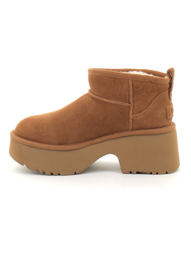 Boots en Mouton ugg Marron - Kiabi