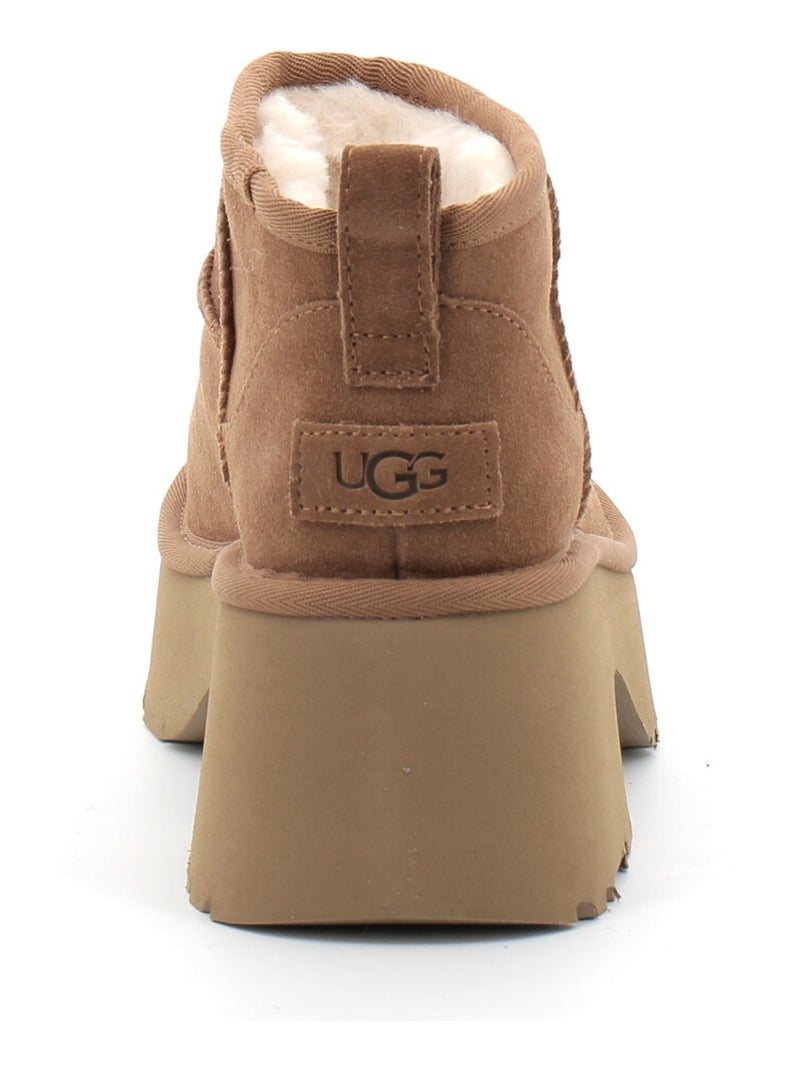 Boots en Mouton ugg Marron - Kiabi