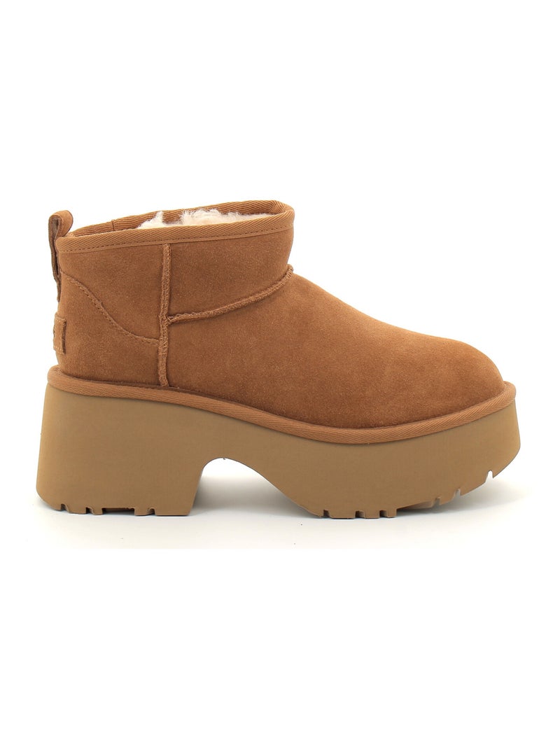 Boots en Mouton ugg Marron - Kiabi