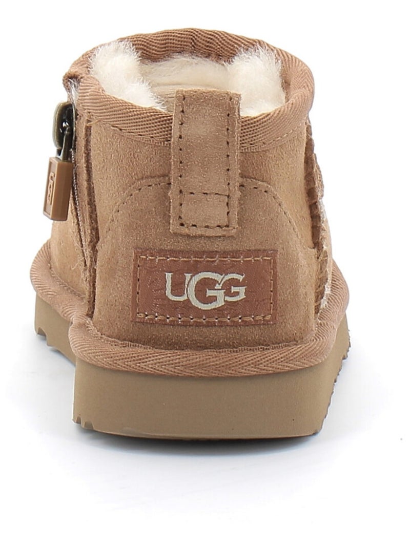 Boots en Mouton ugg Marron - Kiabi