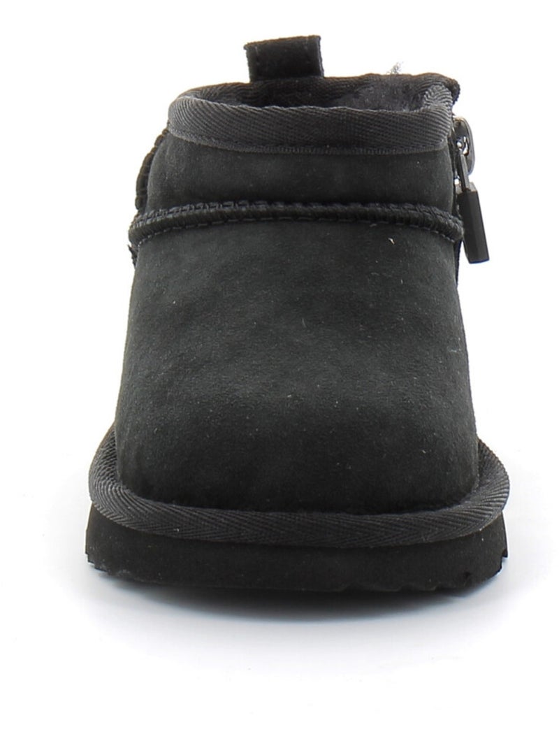 Boots en Mouton ugg Noir - Kiabi