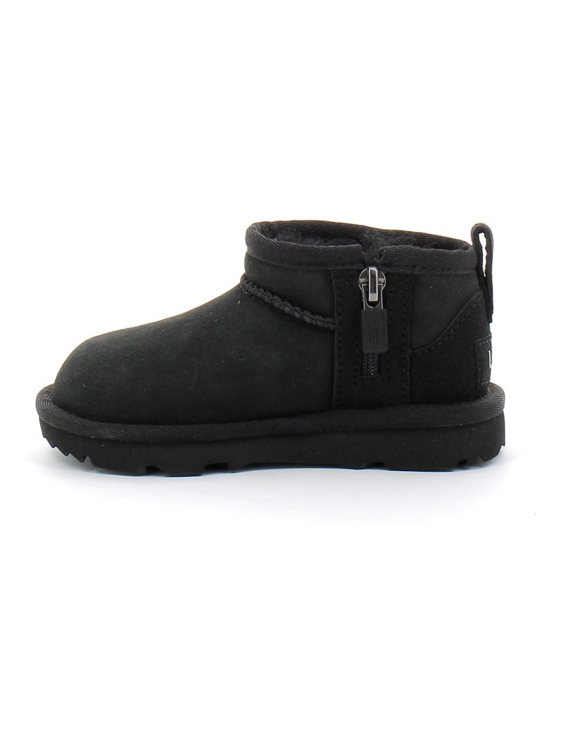 Boots en Mouton ugg Noir - Kiabi