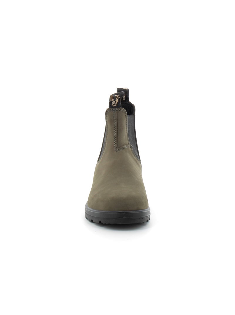 Boots en Nubuck Blundstone Kaki - Kiabi