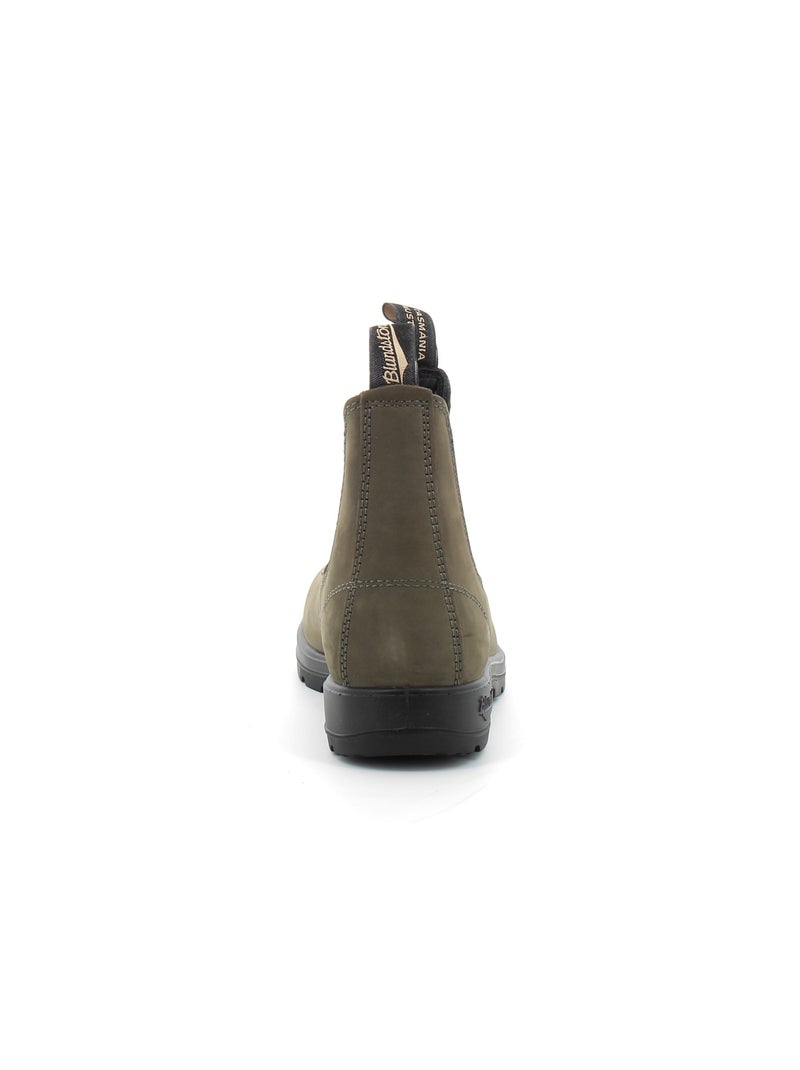 Boots en Nubuck Blundstone Kaki - Kiabi