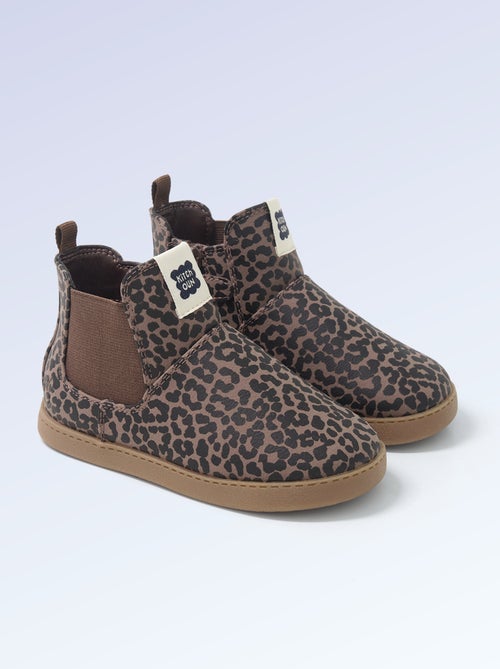 Boots en simili - Motricité 4 : pour marcher - Kitchoun - Kiabi