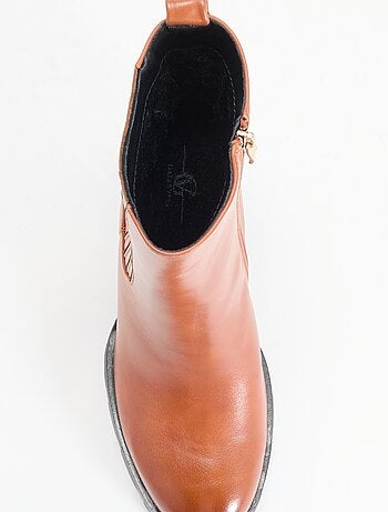 Boots en simili à talon haut
