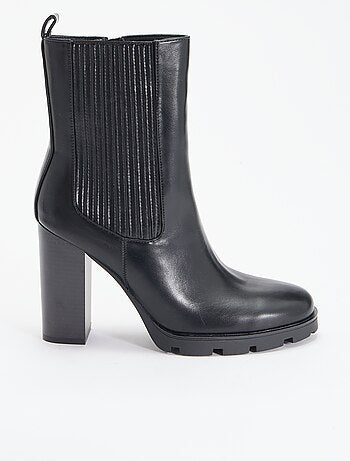 Boots en simili à talon haut