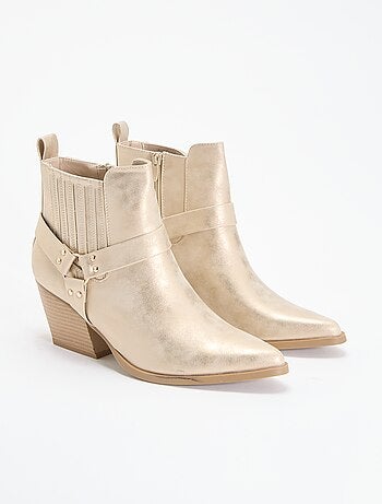 Boots en simili à talon