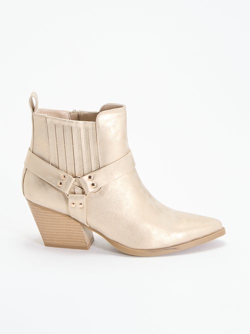Boots en simili à talon - Kiabi Boots en simili à talon - Kiabi