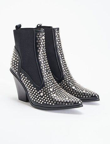 Boots en simili avec clous