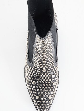 Boots en simili avec clous