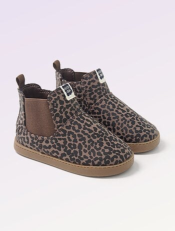 Kitchoun - Boots en simili avec soufflet élastiqué