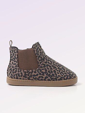 Kitchoun - Boots en simili avec soufflet élastiqué