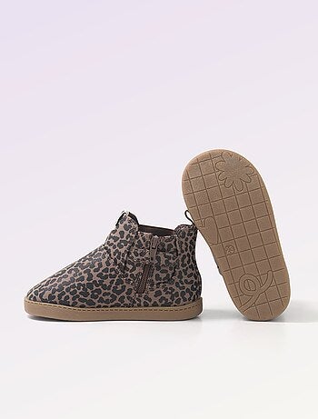 Kitchoun - Boots en simili avec soufflet élastiqué