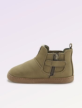 Kitchoun - Boots en simili avec soufflet élastiqué