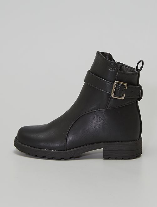 Boots en simili                             noir 
