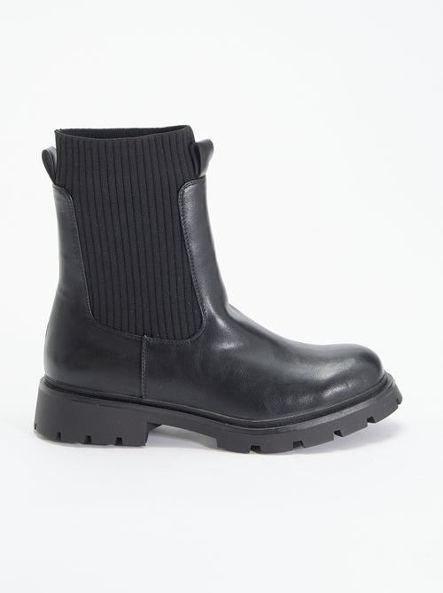 Boots en simili - Kiabi Boots en simili - Kiabi