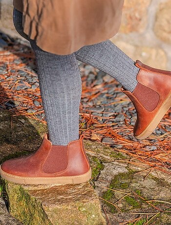 Boots Enfant En Cuir - Boni Kola