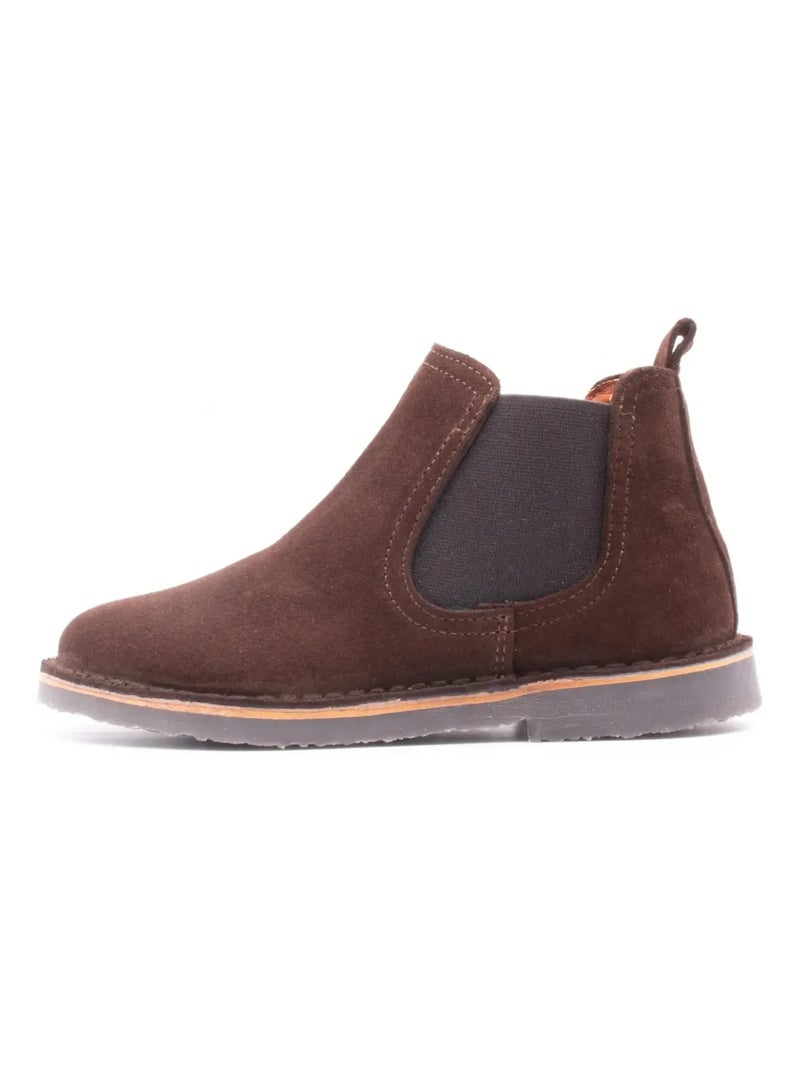 Boots Enfant En Daim - Boni Benoit Marron - Kiabi