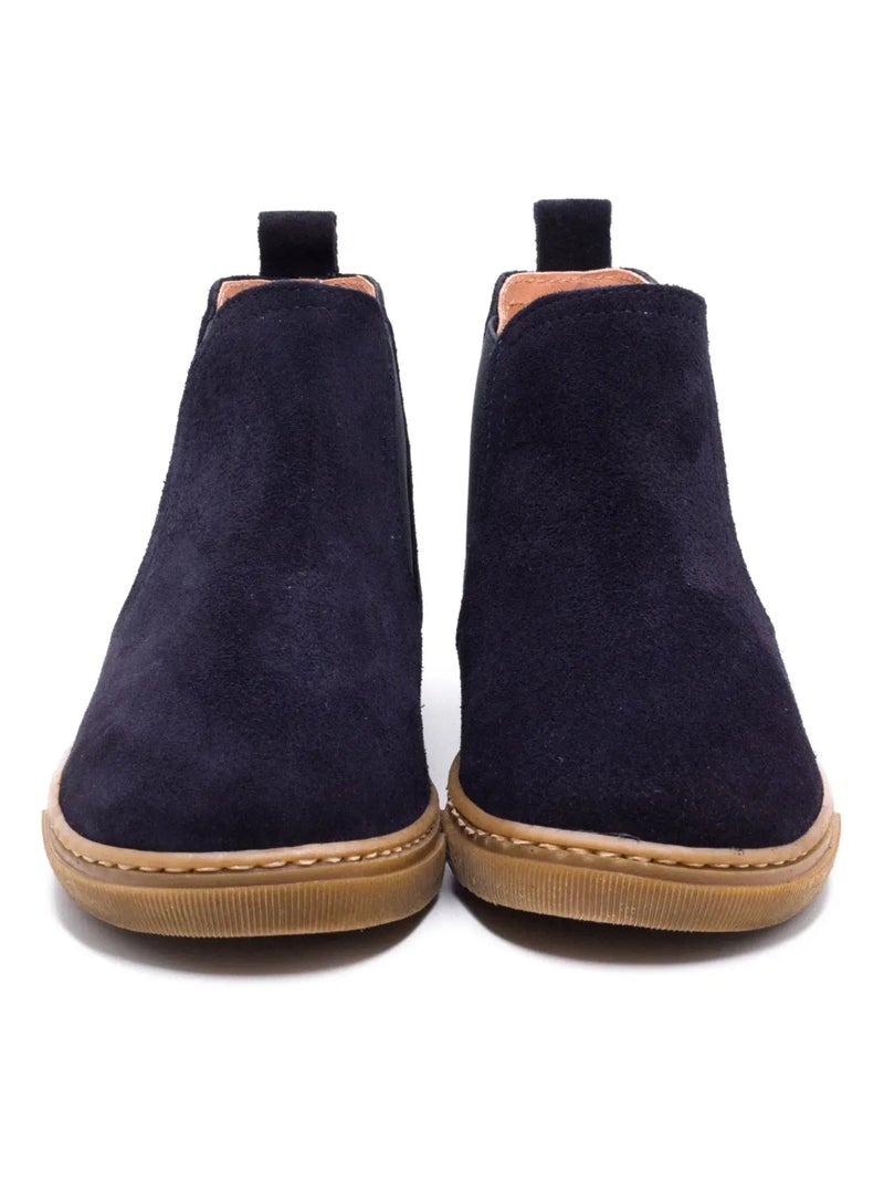 Boots Enfant En Daim - Boni Kola Noir Bleu marine Bleu - Kiabi