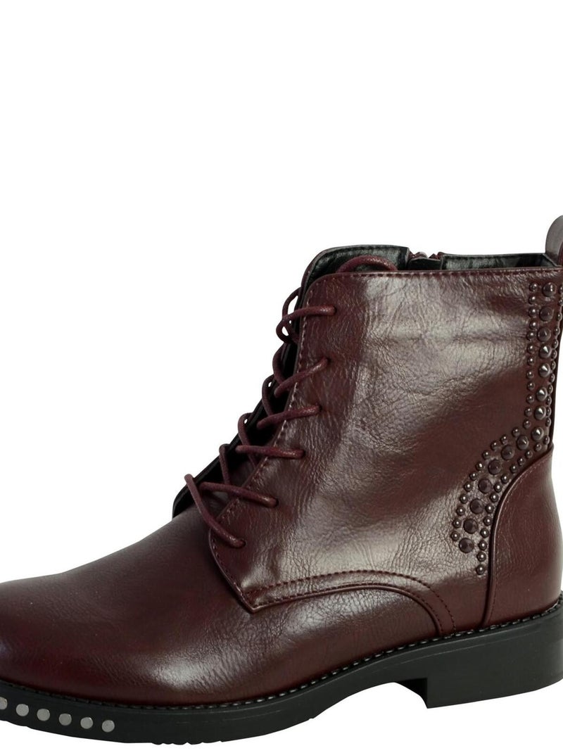 Boots Enza Nucci TE3443 Rouge - Kiabi